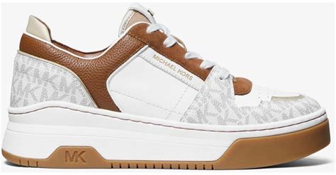 michael michael kors lexi sneaker|michael kors leather trainers women.